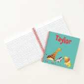 Carnet Safari Animaux Arrière - plan bleu (Intérieur)