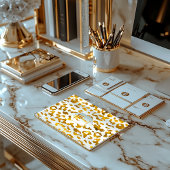 Carnet Safari Chic Luxe Gold & White Poster de animal