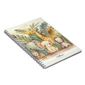 Carnet Safari personnalisé animaux de la jungle (Côté Droit)