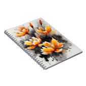 Carnet Safran - Fleurs aquarelle (Côté Droit)