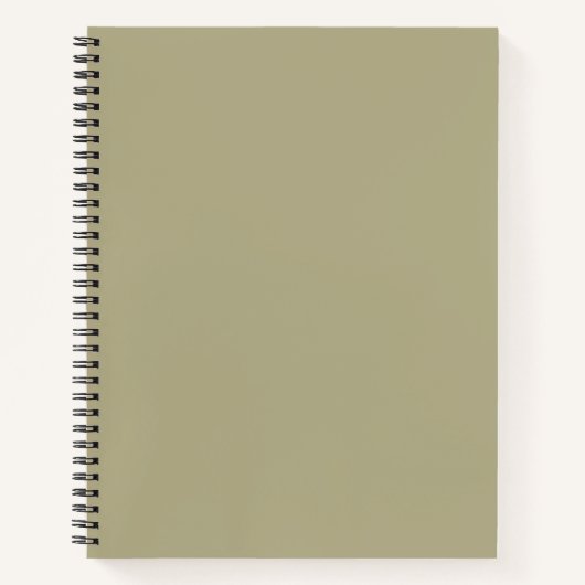 Carnet Sage à gauche vert et noir Nom personnalisé (Devant)