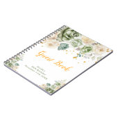 Carnet Sage Green and Cream Floral Birthday Guest Book (Côté gauche)