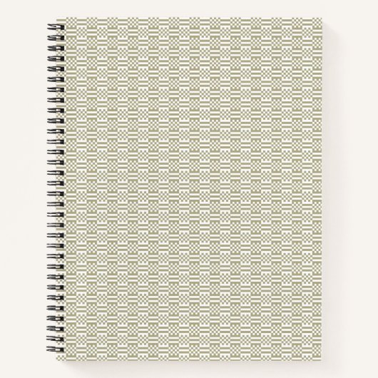 Carnet Sage Green Geometric Minimalist Pattern Notebook (Devant)