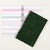 Carnet Sage Green Polka Dots Modern Pattern  (À l'intérieur)