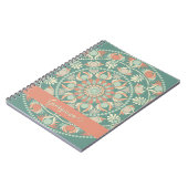 Carnet Sage rétro et Mandala de sable personnalisé (Côté gauche)