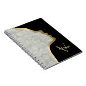 Carnet Sage Vert Black Et Or Face (Côté Droit)