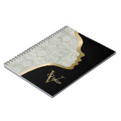 Carnet Sage Vert Black Et Or Face (Côté gauche)