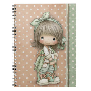 Carnet Sage Vert Rose Poussiéreux Blonde Cendrée Cartable