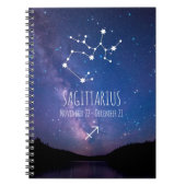 Carnet Saggitarius | Constellation Zodiaque personnalisée (Devant)