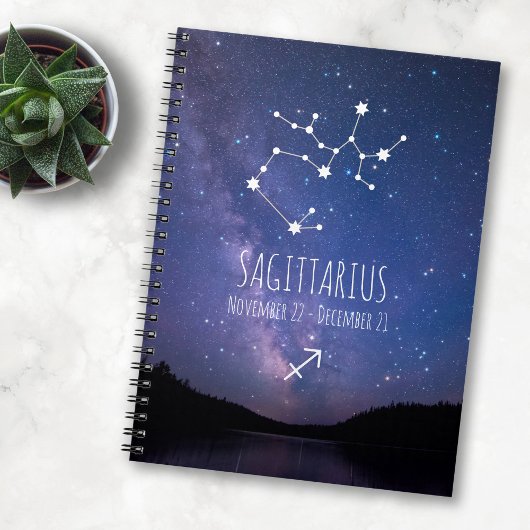 Carnet Saggitarius | Constellation Zodiaque personnalisée