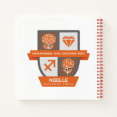 Carnet Sagittarius Birthday Crest™ November 22-30 (Dos)