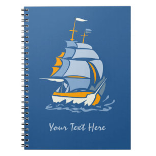 Carnet Sailboat custom notebook