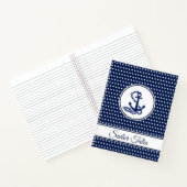 Carnet "Sailor Tales" Texte Modèle Maritime Style Ancre (Intérieur)