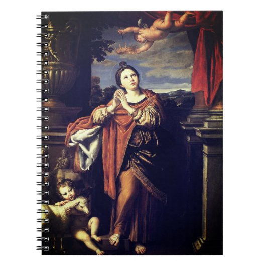 Carnet Saint Agnes par Domenichino (c. 1620) (Devant)
