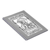 Carnet Saint Benoît de Nursie Saint catholique Père (Côté Droit)