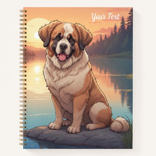 Carnet Saint Bernard au bord du lac (Devant)
