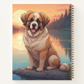 Carnet Saint Bernard au bord du lac (Dos)