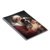 Carnet Saint Bernard avec le Père Noël Festif Noël (Côté Droit)