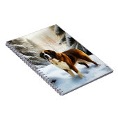 Carnet Saint Bernard Laisser Neige Noël (Côté Droit)