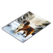 Carnet Saint Bernard Laisser Neige Noël (Côté gauche)