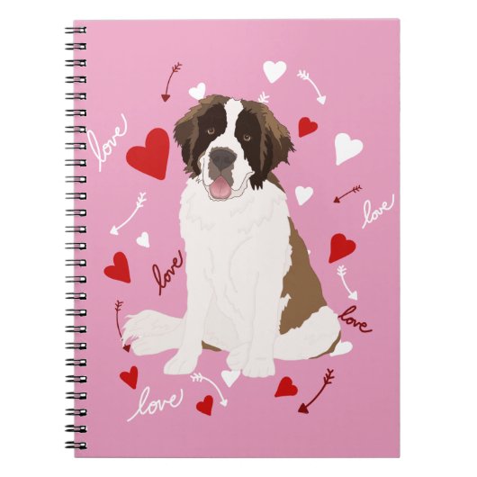 Carnet Saint Bernard Valentines (Devant)
