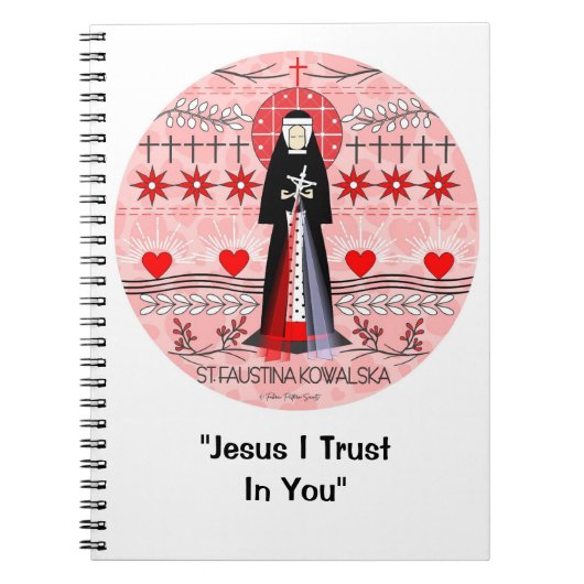 Carnet Saint catholique : St. Faustina Kowalska (Devant)