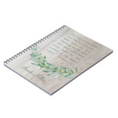 Carnet Saint-Esprit Personalisé Bible Verse Étude (Côté gauche)