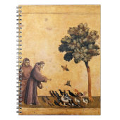Carnet Saint François D'Assise Prêchant Aux Oiseaux (Devant)