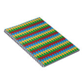 Carnet Saint-Jacques géométriques jaune bleu vert et roug (Côté Droit)