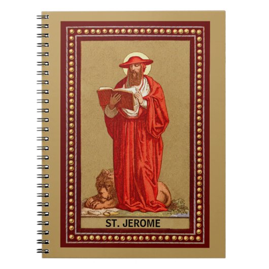 Carnet Saint Jérôme, cardinal avec Lion (P 004) (Devant)