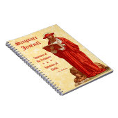 Carnet Saint Jérôme en cardinal avec Lion (P 004) Écritur (Côté Droit)