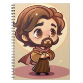 Carnet Saint Joseph style kawaii mignon (Devant)