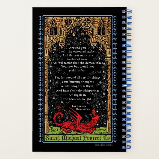 Carnet Saint Michael Battles the Beast Notebook (Verso)