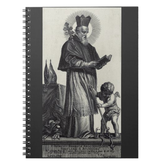 Carnet Saint Patrick Apôtre d'Irlande  Art monochrome (Devant)