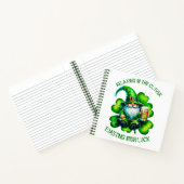 Carnet Saint Patrick Gnome mignonne avec bière | (Intérieur)
