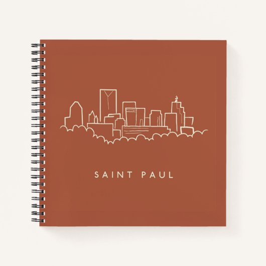 Carnet Saint Paul, Minnesota Skyline (Devant)
