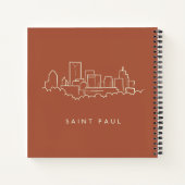 Carnet Saint Paul, Minnesota Skyline (Dos)