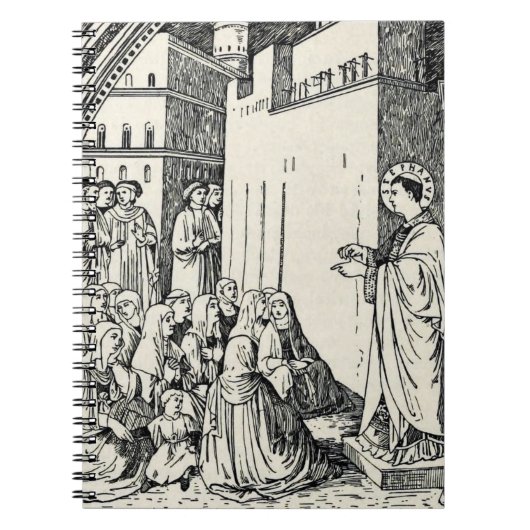 Carnet Saint Stephen Prédication par Fra Angelico (Devant)