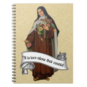 Carnet Saint-Thérèse le petit Vintage religieux
