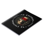 Carnet Saint Thomas USVI Pirate Skull (Côté gauche)