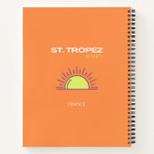 Carnet Saint-Tropez, France, Coucher de soleil, Art du vo (Dos)