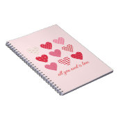 Carnet Saint-Valentin 2023 Coeurs doux (Côté Droit)