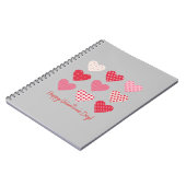 Carnet Saint-Valentin 2023 Coeurs rouges doux (Côté gauche)