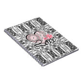 Carnet Saint Valentin Amour décor oarnamental pa (Côté Droit)