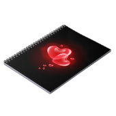 Carnet Saint Valentin, coeur éblouissant (Côté gauche)