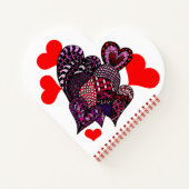 Carnet Saint Valentin coeur et amour (Dos)