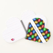 Carnet Saint Valentin coloré Coeurs rustiques (Intérieur)