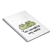 Carnet Saint Valentin Cute Frog Love Couple (Côté Droit)