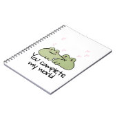 Carnet Saint Valentin Cute Frog Love Couple (Côté gauche)