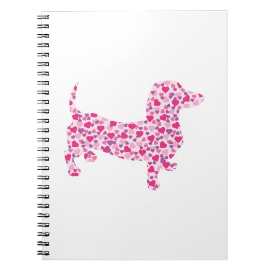 Carnet Saint Valentin Dachshund (Devant)